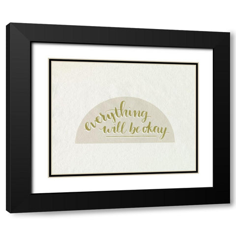 Daily Reminders I Black Modern Wood Framed Art Print with Double Matting by Popp, Grace