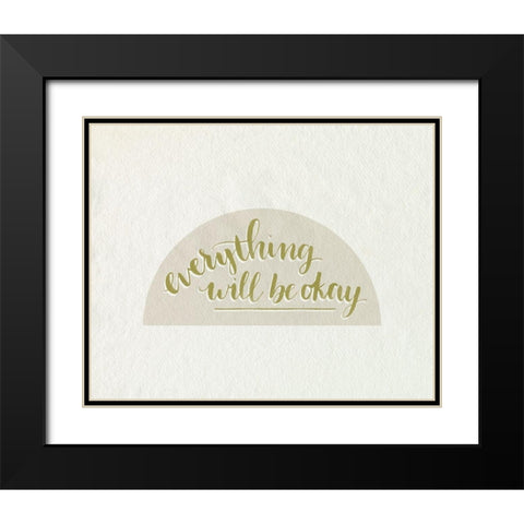 Daily Reminders I Black Modern Wood Framed Art Print with Double Matting by Popp, Grace