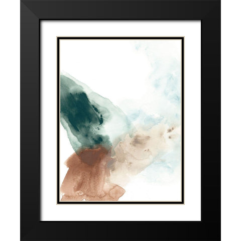 Liquid Rhythm I Black Modern Wood Framed Art Print with Double Matting by Vess, June Erica