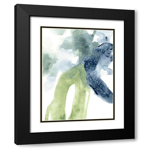 Tributary Flow II Black Modern Wood Framed Art Print with Double Matting by Vess, June Erica