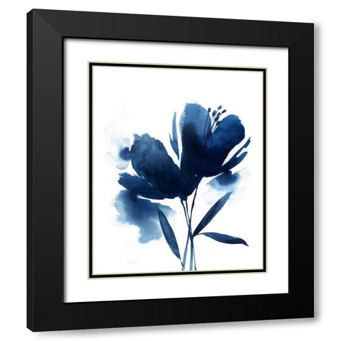 Blazing Bloom I Black Modern Wood Framed Art Print with Double Matting by Popp, Grace