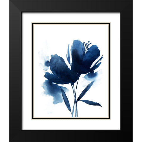 Blazing Bloom I Black Modern Wood Framed Art Print with Double Matting by Popp, Grace