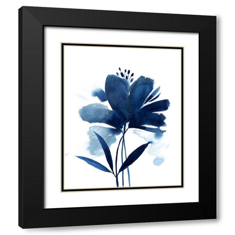 Blazing Bloom II Black Modern Wood Framed Art Print with Double Matting by Popp, Grace