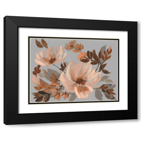 Autumns Bouquet I Black Modern Wood Framed Art Print with Double Matting by Goldberger, Jennifer