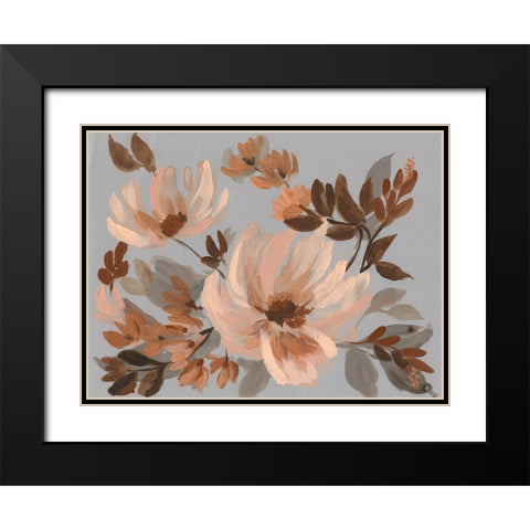 Autumns Bouquet I Black Modern Wood Framed Art Print with Double Matting by Goldberger, Jennifer