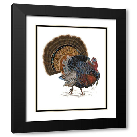 Turkey Study I Black Modern Wood Framed Art Print with Double Matting by Wang, Melissa