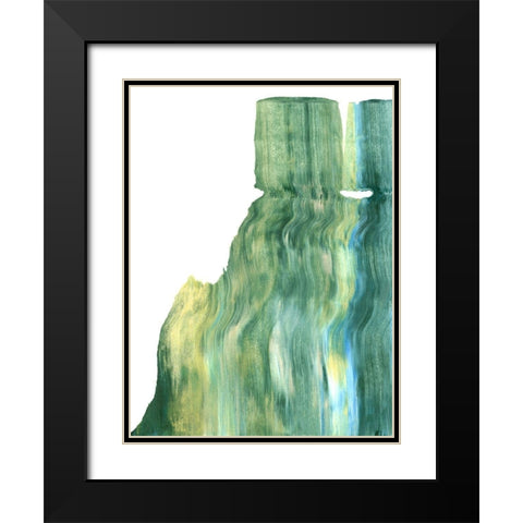 Static III Black Modern Wood Framed Art Print with Double Matting by Caroline, Emma