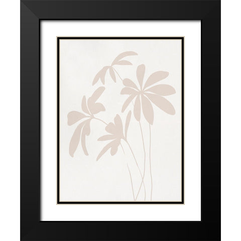 Schefflera I Black Modern Wood Framed Art Print with Double Matting by Caroline, Emma
