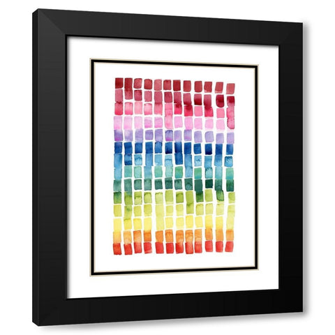 Under the Rainbow I Black Modern Wood Framed Art Print with Double Matting by Popp, Grace