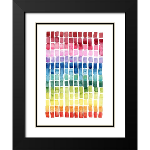 Under the Rainbow I Black Modern Wood Framed Art Print with Double Matting by Popp, Grace