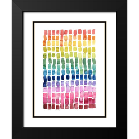 Under the Rainbow II Black Modern Wood Framed Art Print with Double Matting by Popp, Grace