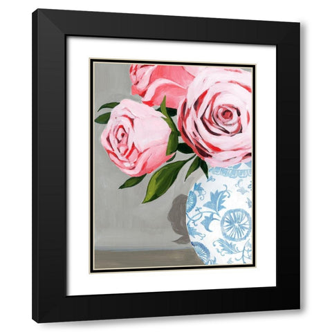 Autumnal Roses I Black Modern Wood Framed Art Print with Double Matting by Popp, Grace