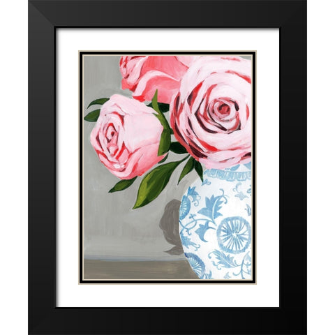 Autumnal Roses I Black Modern Wood Framed Art Print with Double Matting by Popp, Grace