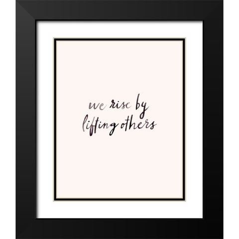 Together Text II Black Modern Wood Framed Art Print with Double Matting by Barnes, Victoria