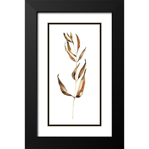 Autumn Stem II Black Modern Wood Framed Art Print with Double Matting by Goldberger, Jennifer