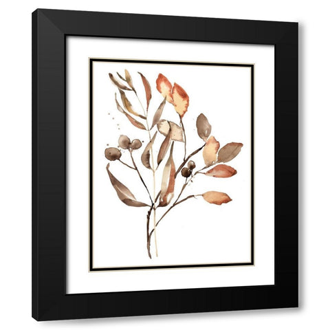 Autumns Bundle I Black Modern Wood Framed Art Print with Double Matting by Goldberger, Jennifer