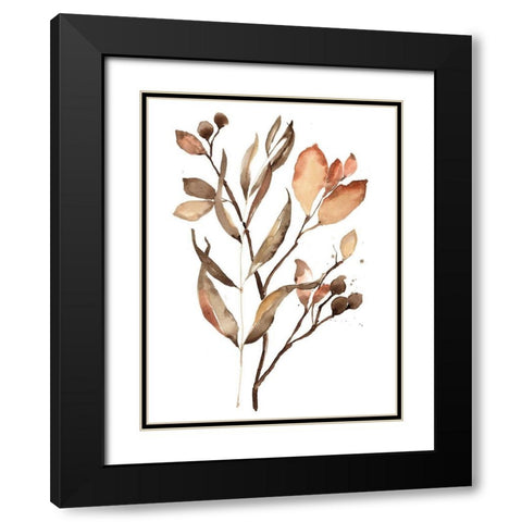 Autumns Bundle II Black Modern Wood Framed Art Print with Double Matting by Goldberger, Jennifer