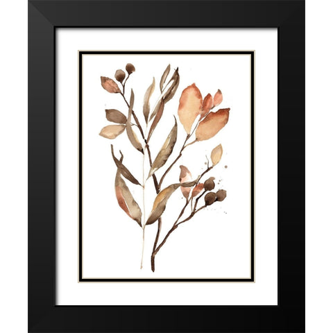 Autumns Bundle II Black Modern Wood Framed Art Print with Double Matting by Goldberger, Jennifer