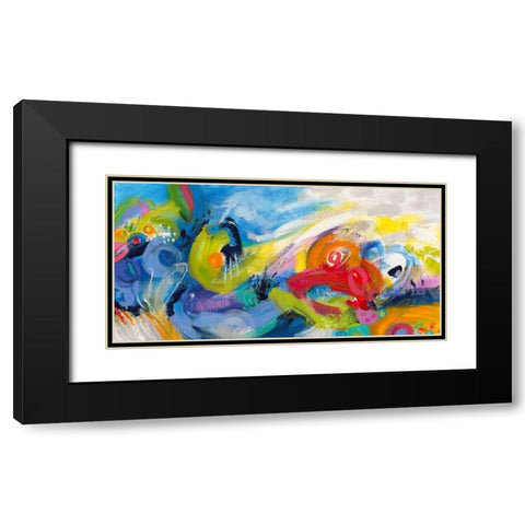 Racing Forms Black Modern Wood Framed Art Print with Double Matting by Bothne, Janet