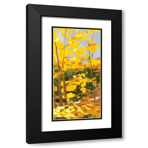 Autumn Hike II Black Modern Wood Framed Art Print with Double Matting by Caroline, Emma