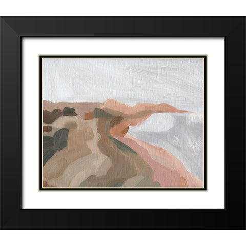 Autumn Coastline I Black Modern Wood Framed Art Print with Double Matting by Green, Jacob
