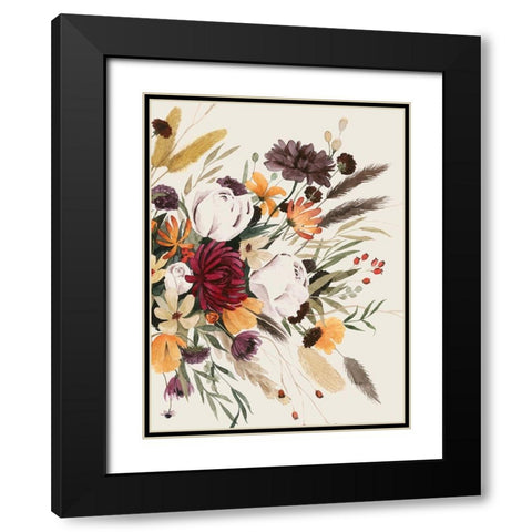 Equinox Bouquet II Black Modern Wood Framed Art Print with Double Matting by Popp, Grace