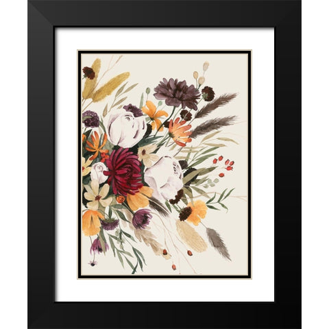 Equinox Bouquet II Black Modern Wood Framed Art Print with Double Matting by Popp, Grace