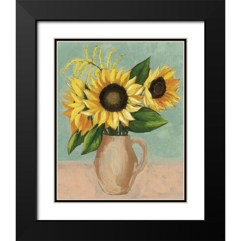 Sunflower Afternoon II Black Modern Wood Framed Art Print with Double Matting by Popp, Grace