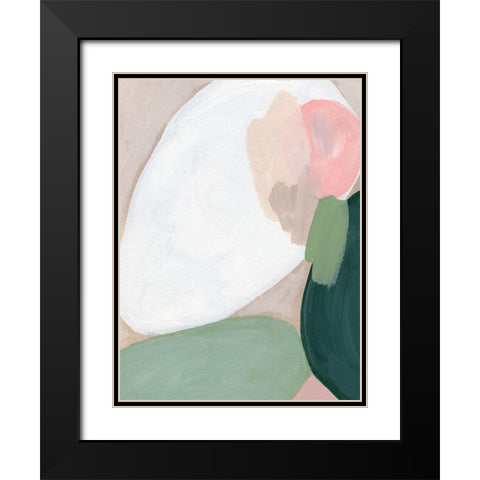 Orb Fresco III Black Modern Wood Framed Art Print with Double Matting by Vess, June Erica