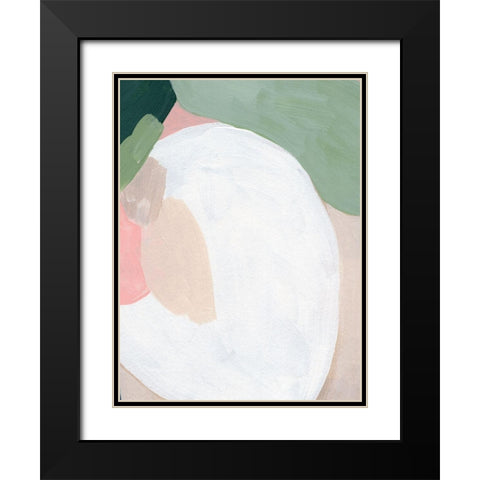 Orb Fresco IV Black Modern Wood Framed Art Print with Double Matting by Vess, June Erica