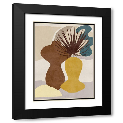 Decorated Vases IV Black Modern Wood Framed Art Print with Double Matting by Wang, Melissa