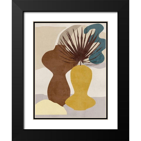 Decorated Vases IV Black Modern Wood Framed Art Print with Double Matting by Wang, Melissa