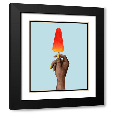 Popsicle Summer II Black Modern Wood Framed Art Print with Double Matting by Popp, Grace