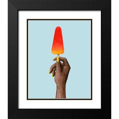 Popsicle Summer II Black Modern Wood Framed Art Print with Double Matting by Popp, Grace