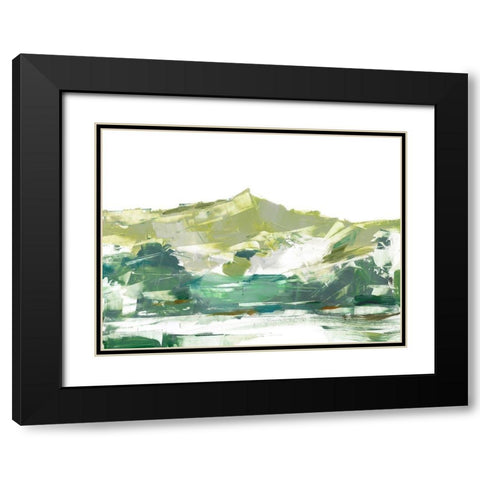 Across The Lake II Black Modern Wood Framed Art Print with Double Matting by Harper, Ethan