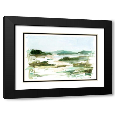 Marsh Sketch II Black Modern Wood Framed Art Print with Double Matting by Harper, Ethan