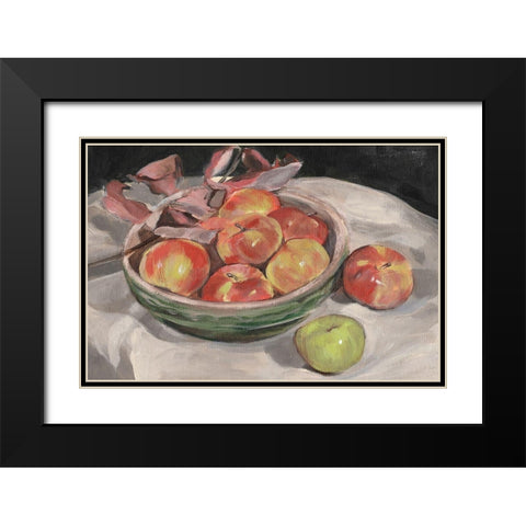 Autumn Apples I Black Modern Wood Framed Art Print with Double Matting by Warren, Annie