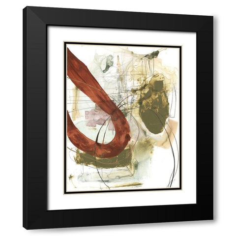 Rusted Loops I Black Modern Wood Framed Art Print with Double Matting by Goldberger, Jennifer