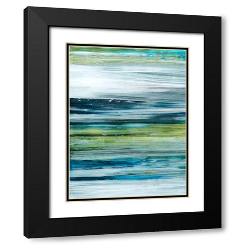 Beryl Swipe I Black Modern Wood Framed Art Print with Double Matting by Popp, Grace