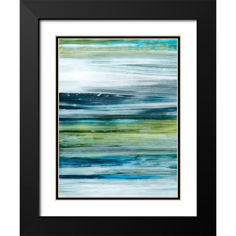 Beryl Swipe I Black Modern Wood Framed Art Print with Double Matting by Popp, Grace