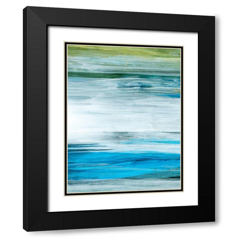 Beryl Swipe IV Black Modern Wood Framed Art Print with Double Matting by Popp, Grace