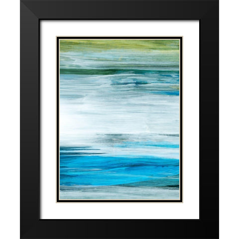 Beryl Swipe IV Black Modern Wood Framed Art Print with Double Matting by Popp, Grace