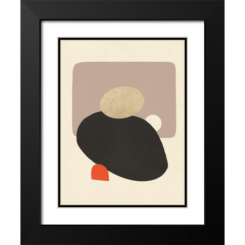 Megalith I Black Modern Wood Framed Art Print with Double Matting by Green, Jacob