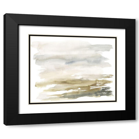 Golden Moor I Black Modern Wood Framed Art Print with Double Matting by Goldberger, Jennifer