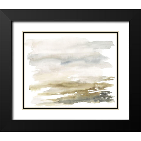 Golden Moor I Black Modern Wood Framed Art Print with Double Matting by Goldberger, Jennifer