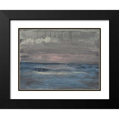 Breaking Sea I Black Modern Wood Framed Art Print with Double Matting by Goldberger, Jennifer