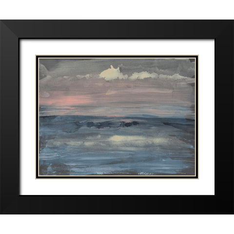 Breaking Sea II Black Modern Wood Framed Art Print with Double Matting by Goldberger, Jennifer