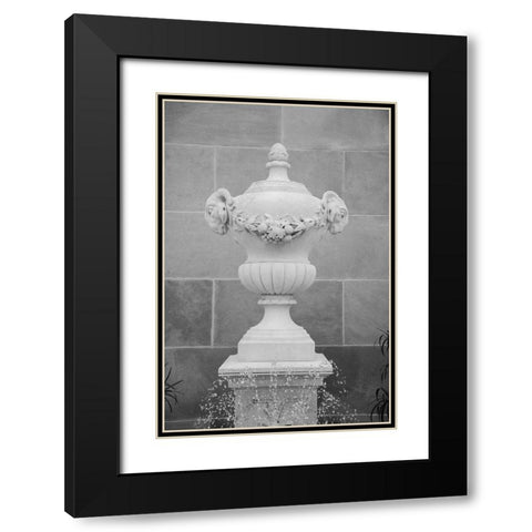 Black and White Fountains III Black Modern Wood Framed Art Print with Double Matting by DeNardo, Laura