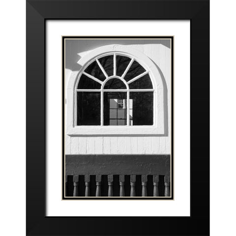 Black and White Windows and Shadows IV Black Modern Wood Framed Art Print with Double Matting by DeNardo, Laura