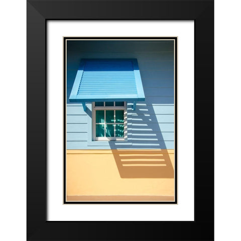 Beachtown Blues I Black Modern Wood Framed Art Print with Double Matting by DeNardo, Laura